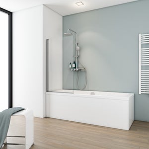 Siro - Cabine de douche pour niche de 140 à 150 cm avec portes pliantes