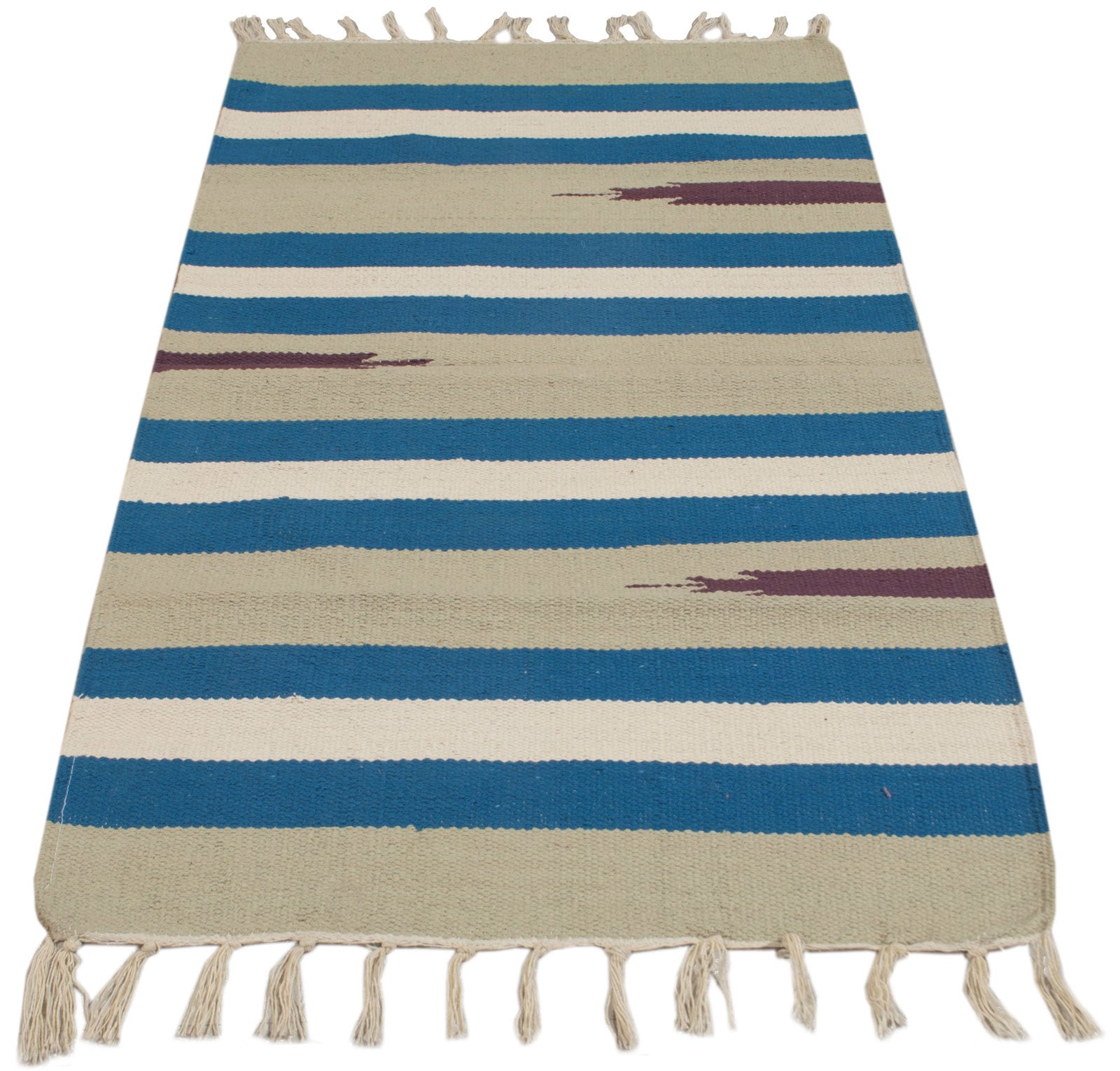 Oryginalny, nowoczesny kilim indyjski, ręcznie robiony, 80x50 cm