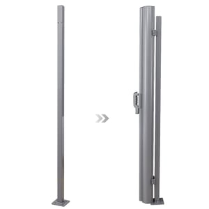 Poteau de Fixation pour Store latéral, Accessoire pour Brise-Vue, pour ne Pas Faire des Trous dans Un Mur