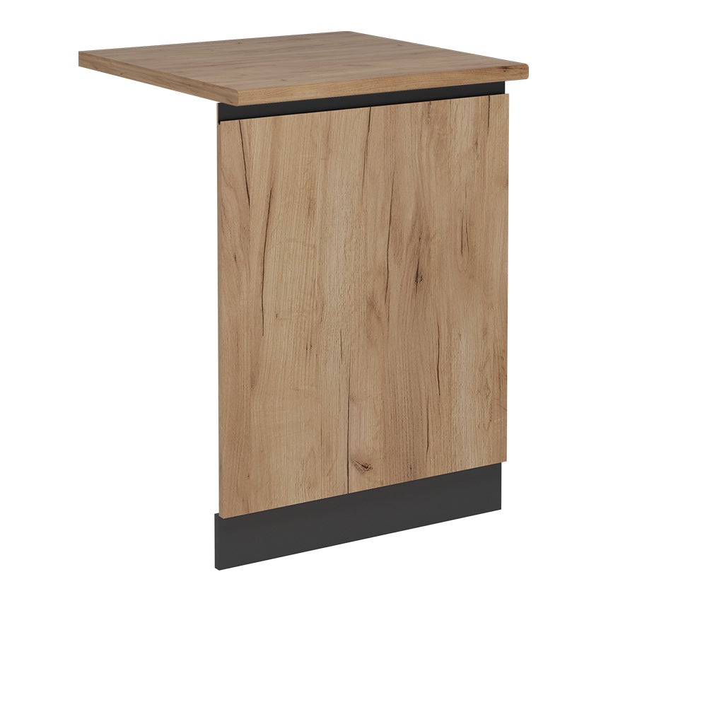 Vicco Panel przedni zmywarki R-Line, Złoty dąb energetyczny, 60 cm J-Shape, BP Dąb