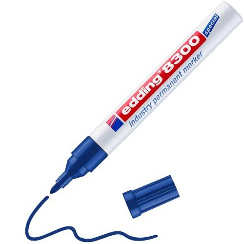 Marker trwały Edding 8300 niebieski wodoodporny i szybkoschnący