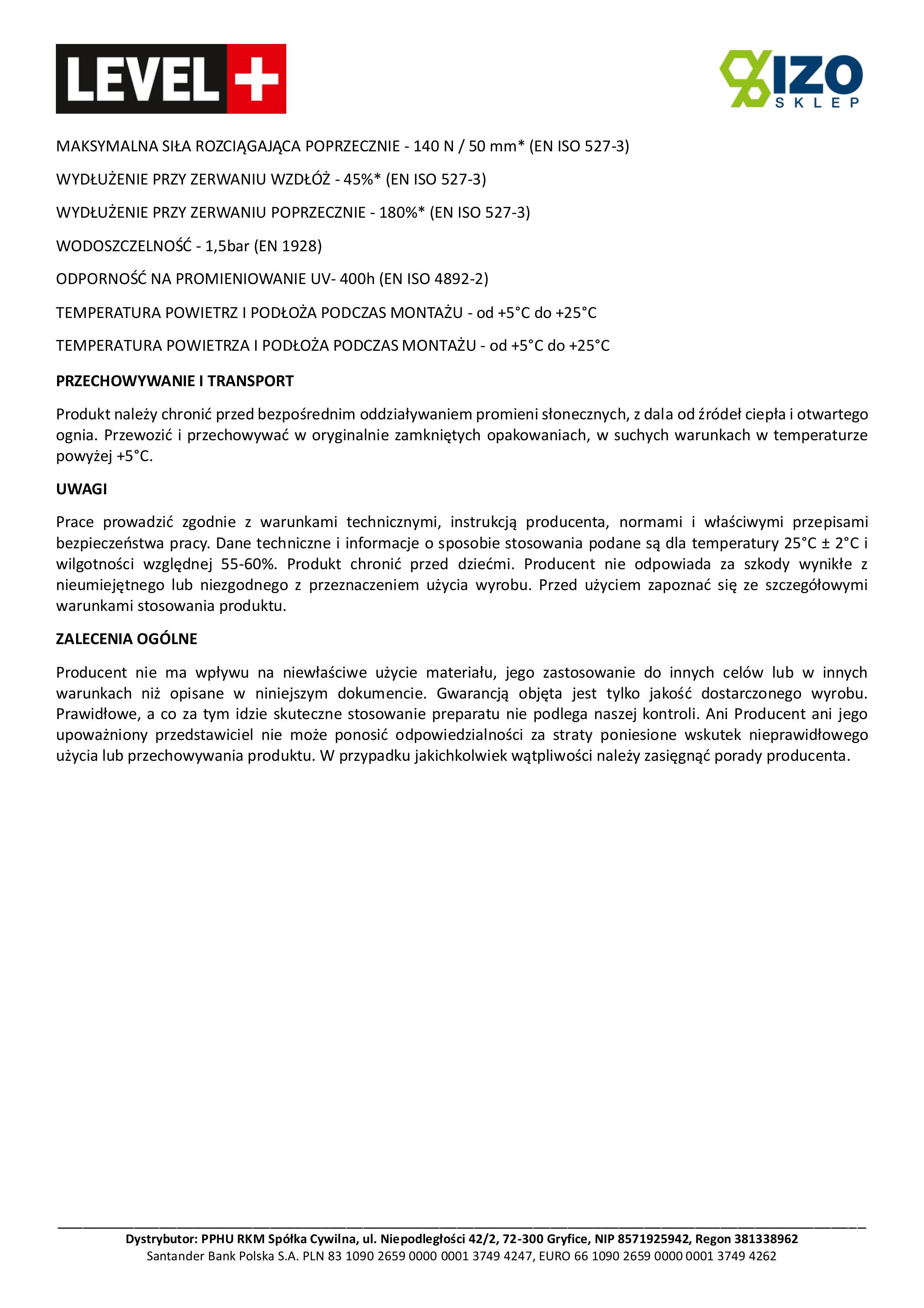 Membrane d'étanchéité sous carrelage Sanitaire Sol Etanche LEVEL+ PP1000 - 30m² - 8