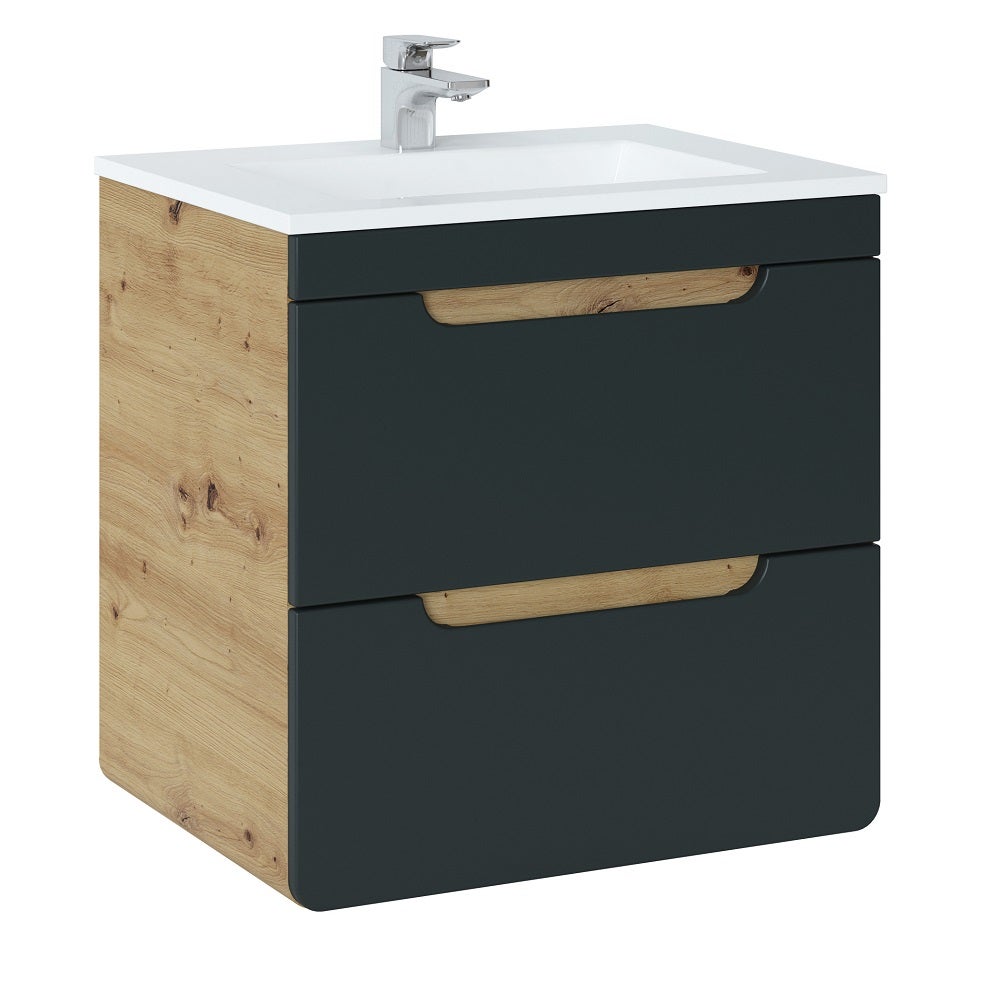 Meuble Sous-lavabo Salle De Bain 120 Cm - 4 Tiroirs Soft-close, Couleur Cachemire Mat