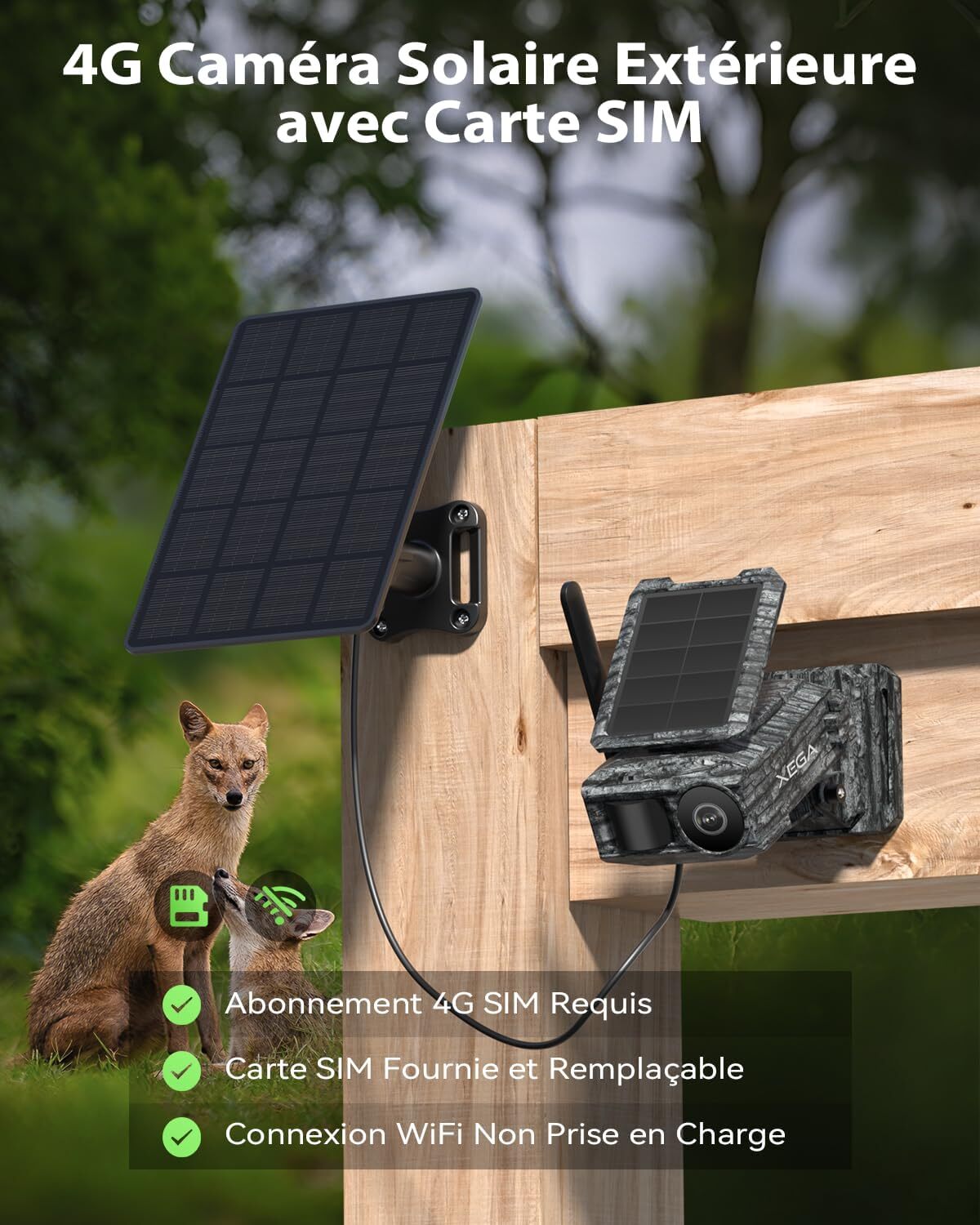 Cameră de supraveghere Xega 4G pentru interior cu cartelă SIM