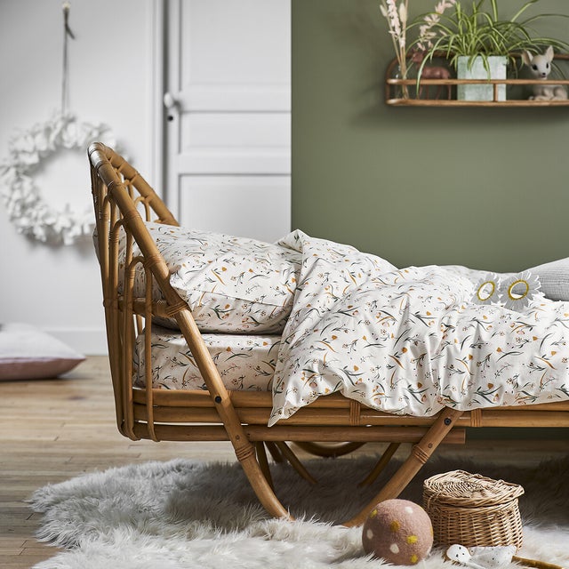 Housse de couette coton biologique, Miria - Imprimé fleurs - 140 x 200 cm