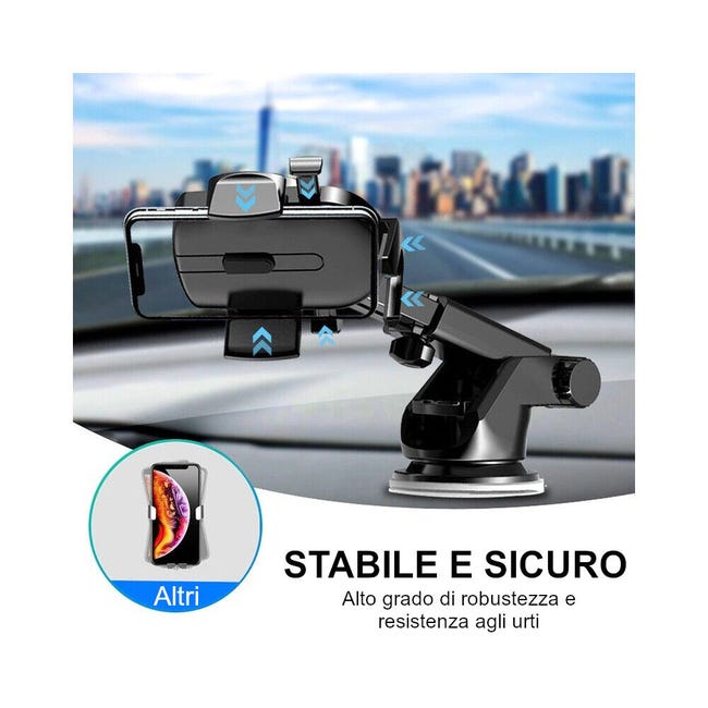 ipow Supporto Cellulare con Ventosa per Auto Supporto Smartphone con Braccio Orientabile Porta Cellulare Uiversale per Cruscotto e Parabrezza Rotazione 360° per iPhone Huawei Xiaomi ecc ipow Supporto Cellulare con Ventosa per Auto Supporto Smartphone con Braccio Orientabile Porta Cellulare Uiversale per Cruscotto e Parabrezza Rotazione 360° per iPhone Huawei Xiaomi ecc