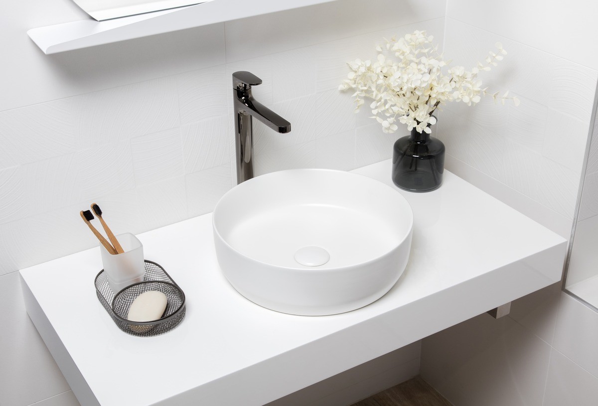 Vasque à poser Infinitio 39 x 39 x 12 cm sans trop-plein, blanc mat (SATINF3939M) - 2