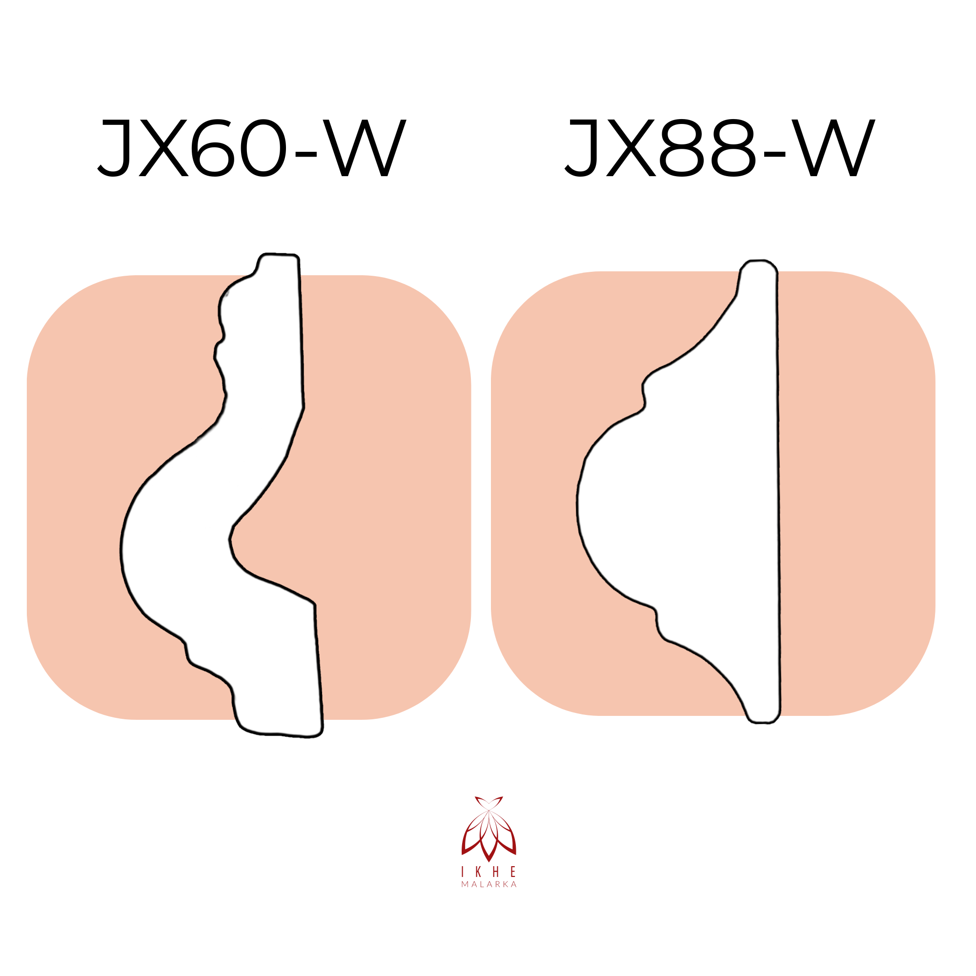 Set de moulures murales – Kit pour 6 cadres élégants en PS robuste, étanche, résistant et facile à poser – Design classique blanc JX88-W - 7