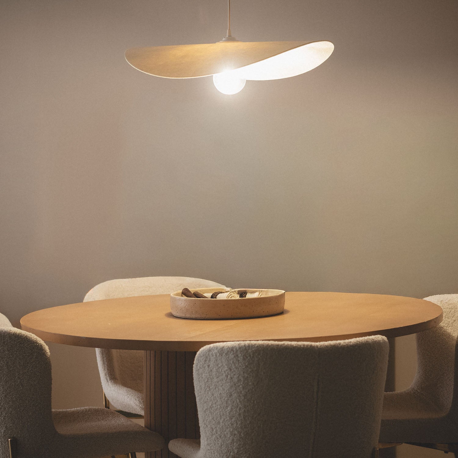 Suspension Feutre Abelia Beige - 7