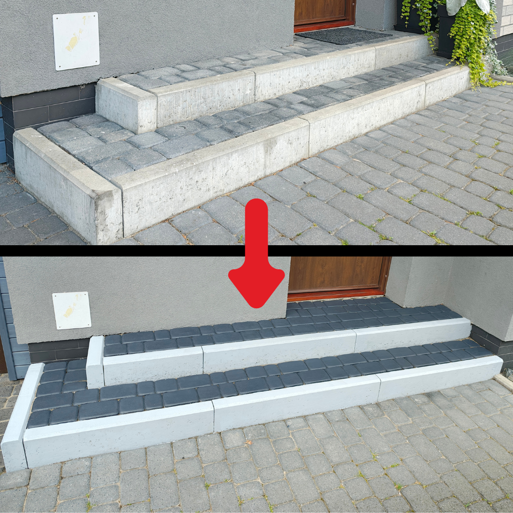 Impregnat Barwiący SZARY 7040 do kostki brukowej bruku betonu 5L na 25m² - 6