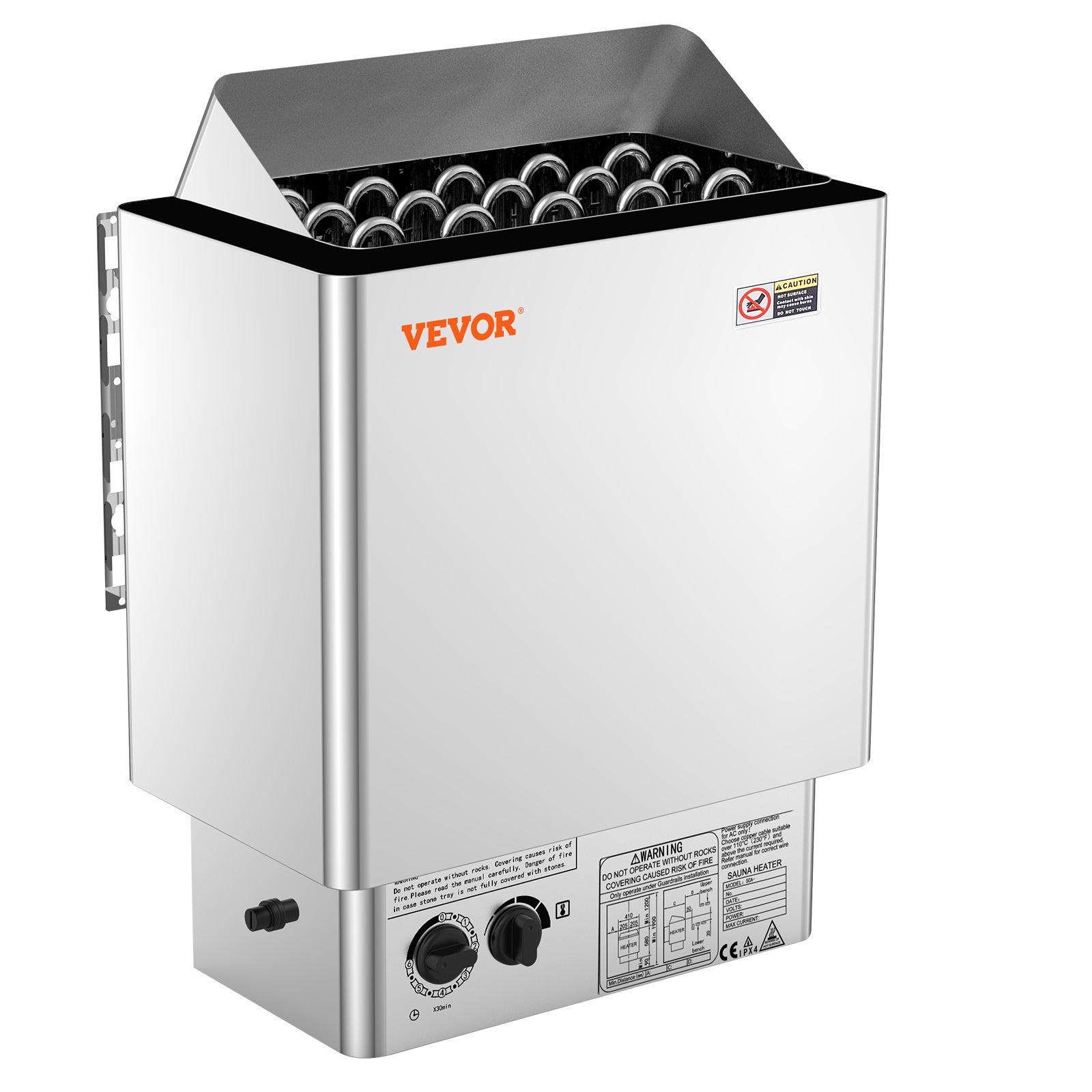 8kW Elektryczny piec do sauny Zintegrowany piec do sauny 8-12 m³ Spa VEVOR