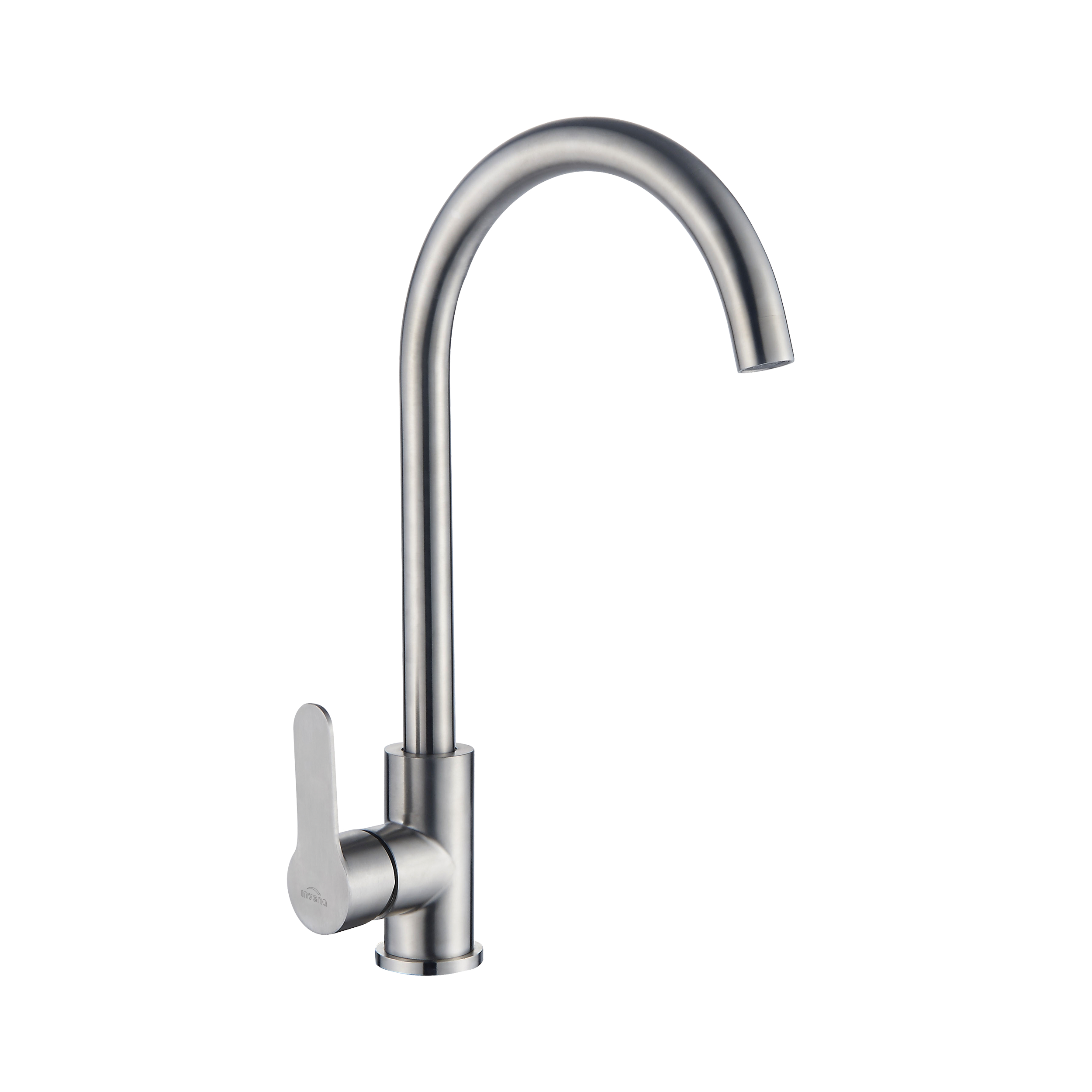 Bateria Kuchenna Zlewozmywakowa Stojąca Z Obrotową Wylewką Srebrna Invena