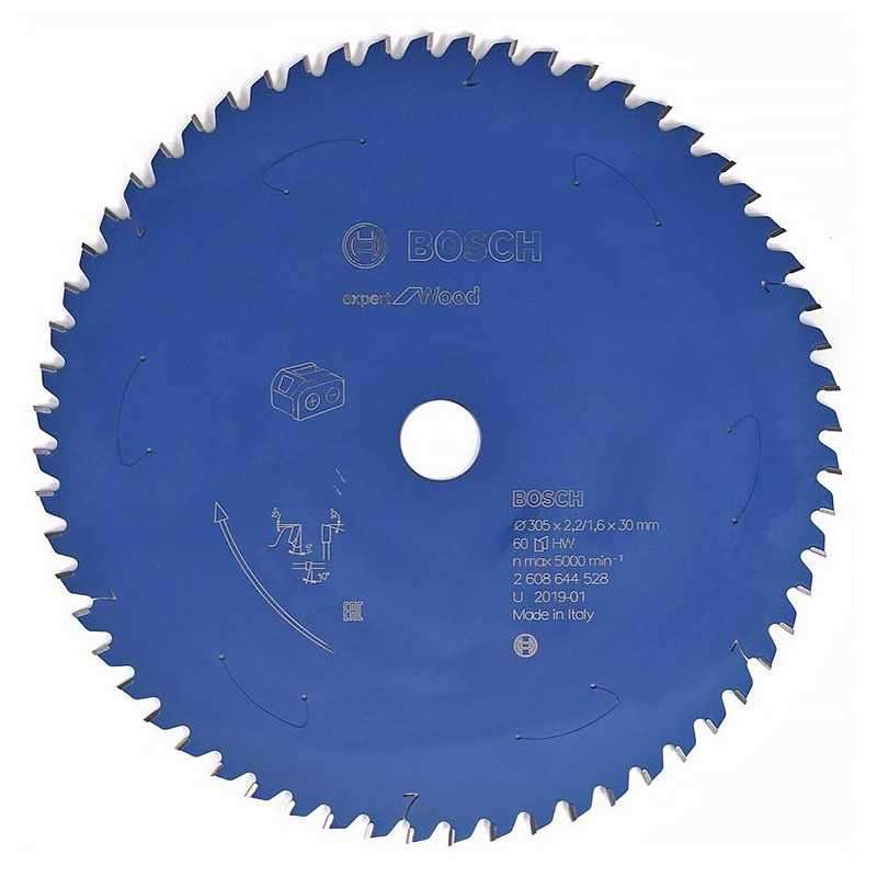 Disco de sierra circular Expert for Wood para sierras sin cables 305&amp;nbsp;x&amp;nbsp;2,2/1,6&amp;nbsp;x&amp;nbsp;30 T60