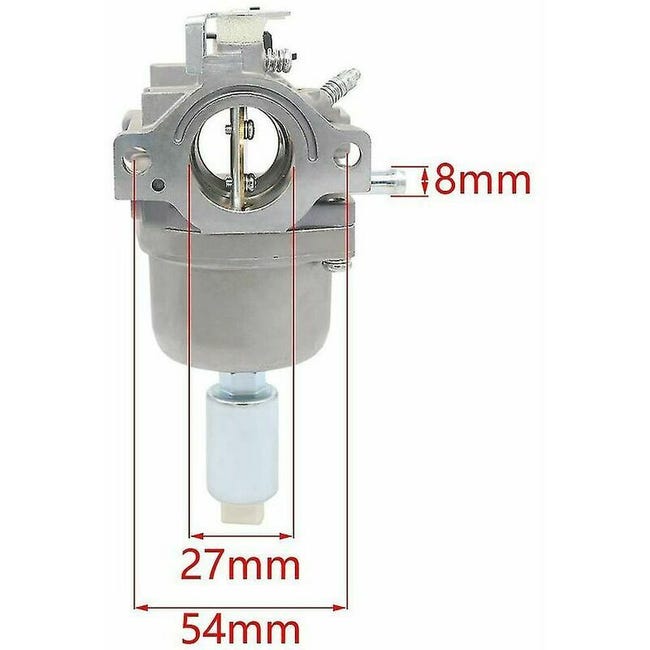 Carburatore Alluminio Compatibile 498051 Carburatore Per Motori Briggs & Stratton Intek 14-18 HP - Compatibile Con Modelli BS, Codici 495935/498051 Serbatoio Panda 141 - Foto 5