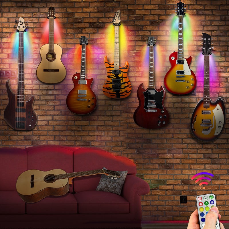 Targa In Metallo Vintage Con Chitarra | Decorazione Da Parete Retrò 6x12 Per Musicisti | Cartello In Latta Per Bar, Garage E Camerette