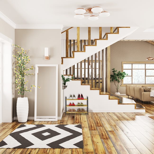 Scarpiera Relaxdays 2 Ripiani - Acciaio Oro, 70x26x33.5cm, Per 6 Scarpe, Impilabile - Foto 9