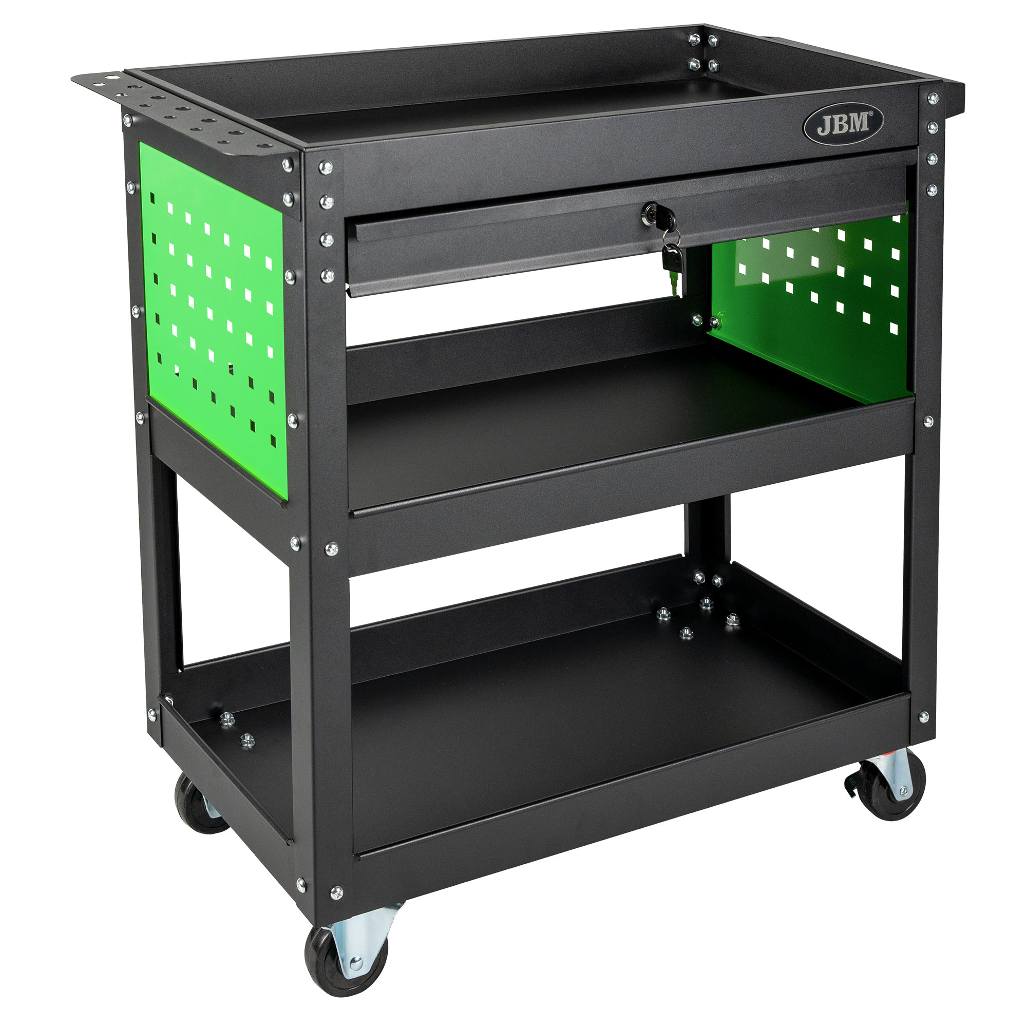 Carrello Portaoggetti Con 3 Ripiani MAXI - 150 Kg Di Capacità, 1010x630x800 Mm