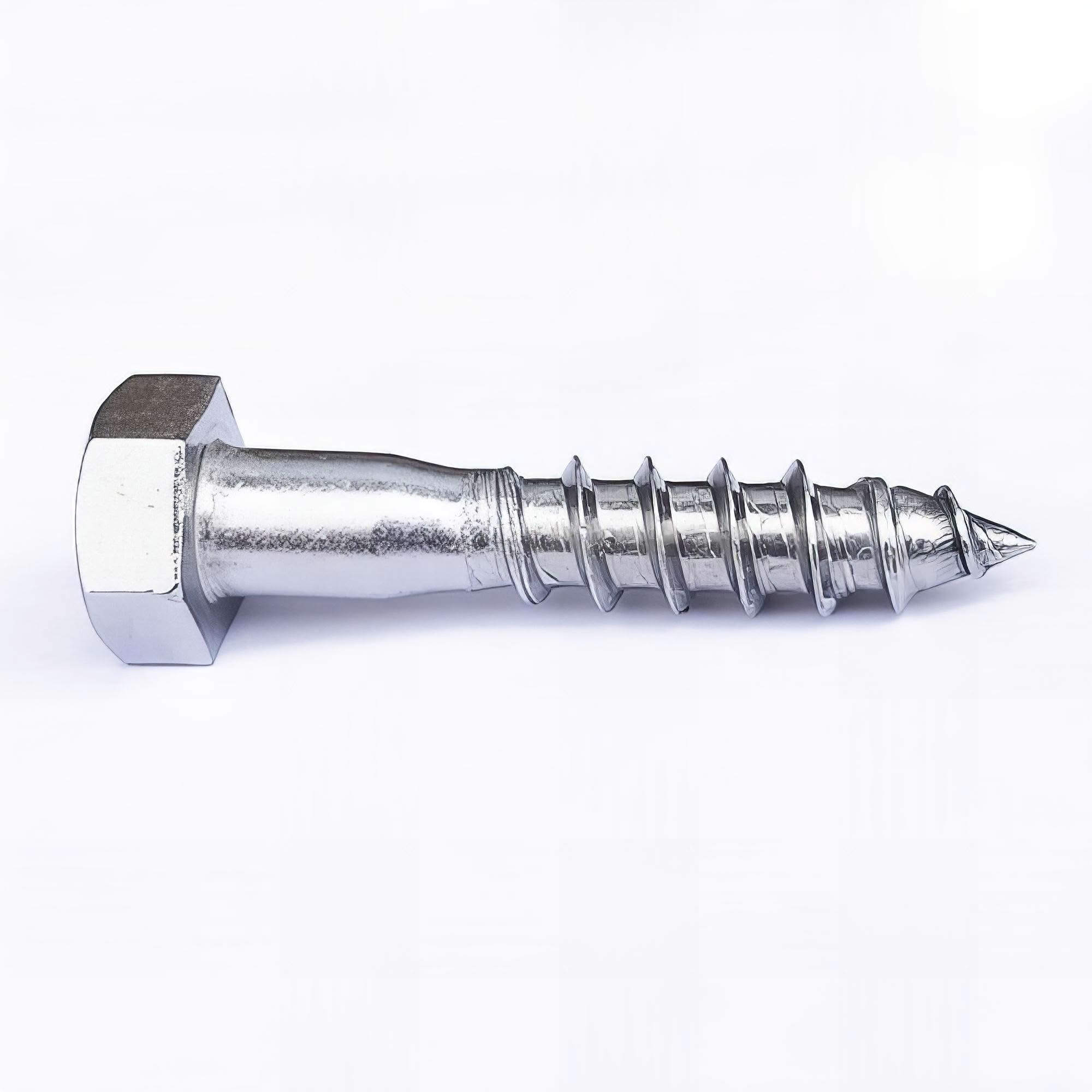 Boîte De 50 Tirefonds Inox 6x30 - Visserie Lourde Sans Marque