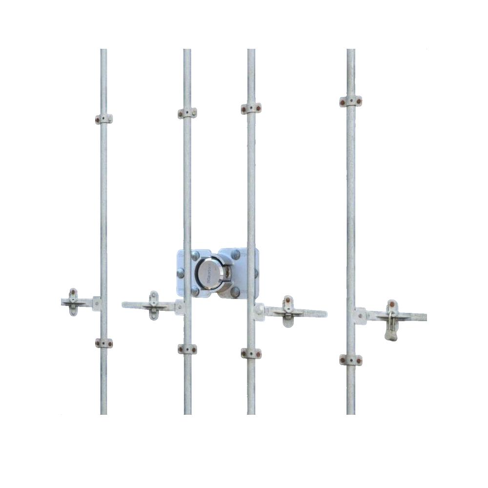 Ensemble de cadenas et moraillon en acier Argenté 736EURD Master Lock - 2