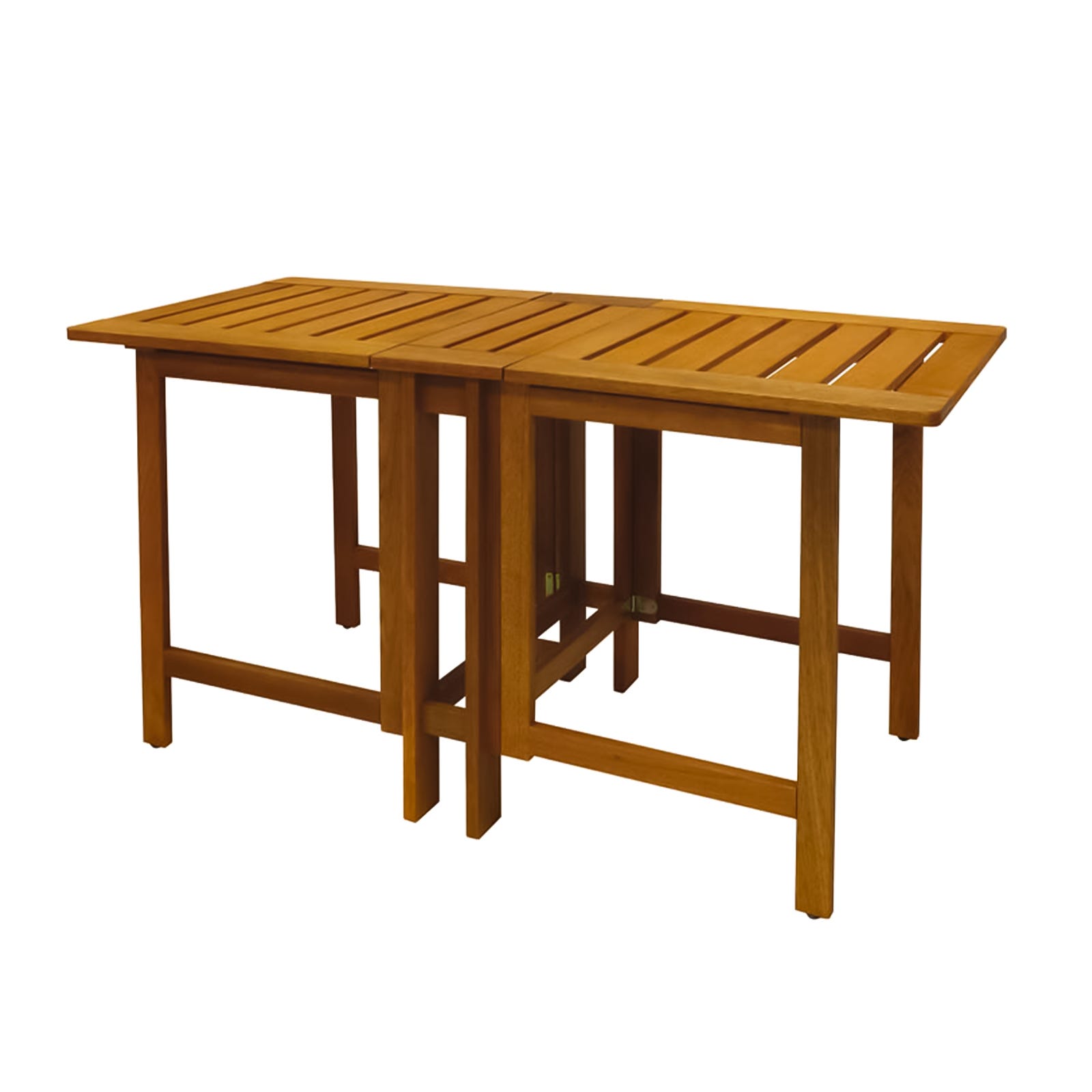 TAVOLO RETTANGOLARE 130x60x72 CM PIEGHEVOLE GIARDINO LEGNO