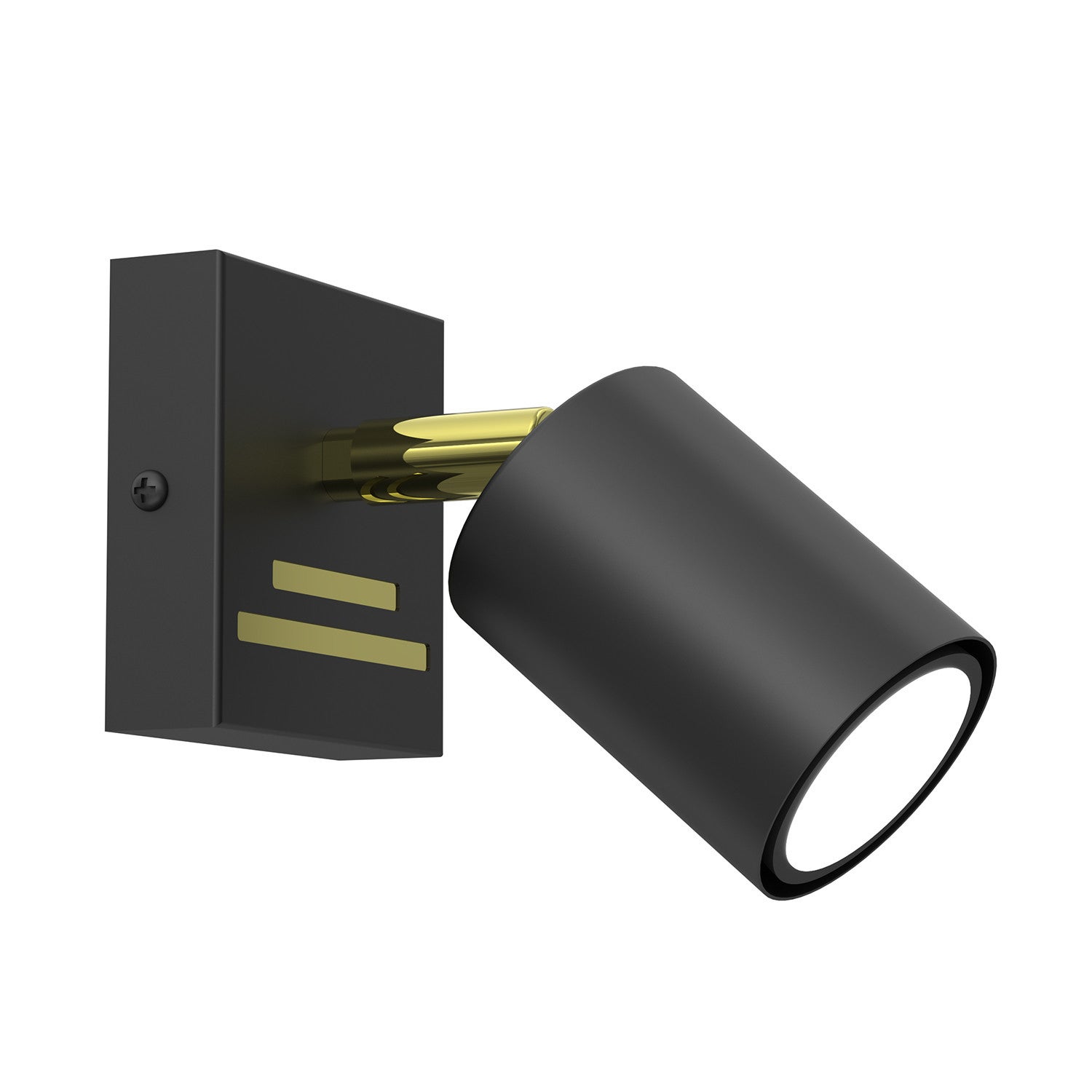 Lampa sufitowa wisząca Striper czarny mat-złoty połysk 1xGU10x8W wym: 14 x 8 x 9 cm metal Luminex