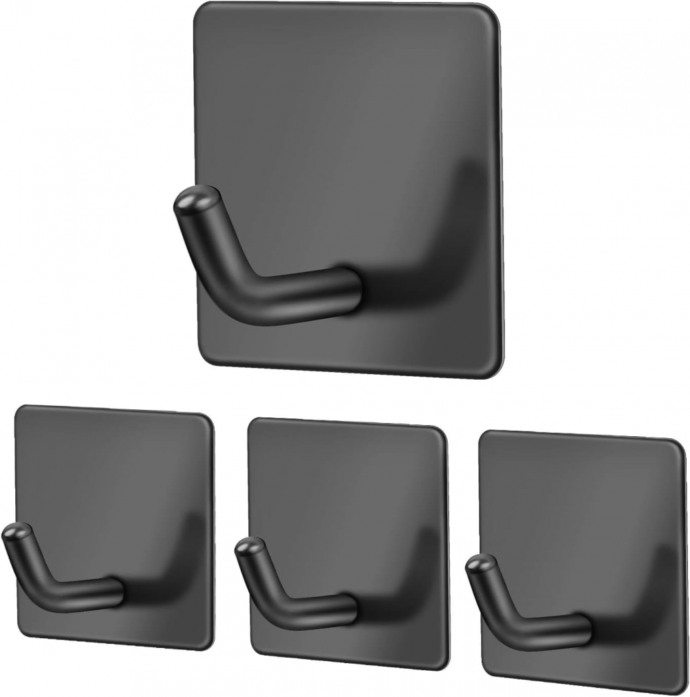 Ganci Adesivi In Acciaio Inox - 2 Pezzi, Forti E Resistenti, Perfetti Per Bagno E Cucina - Foto 3