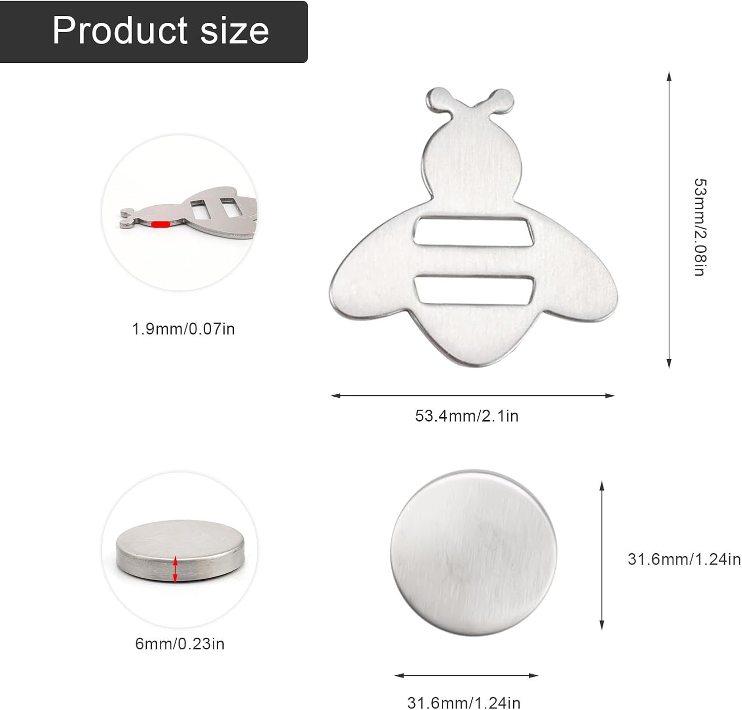 8 Poids Magnétiques Pour Nappe D'extérieur En Acier Inoxydable - Avec Sac De Rangement - Pour Pique-nique, Jardin, Mariage