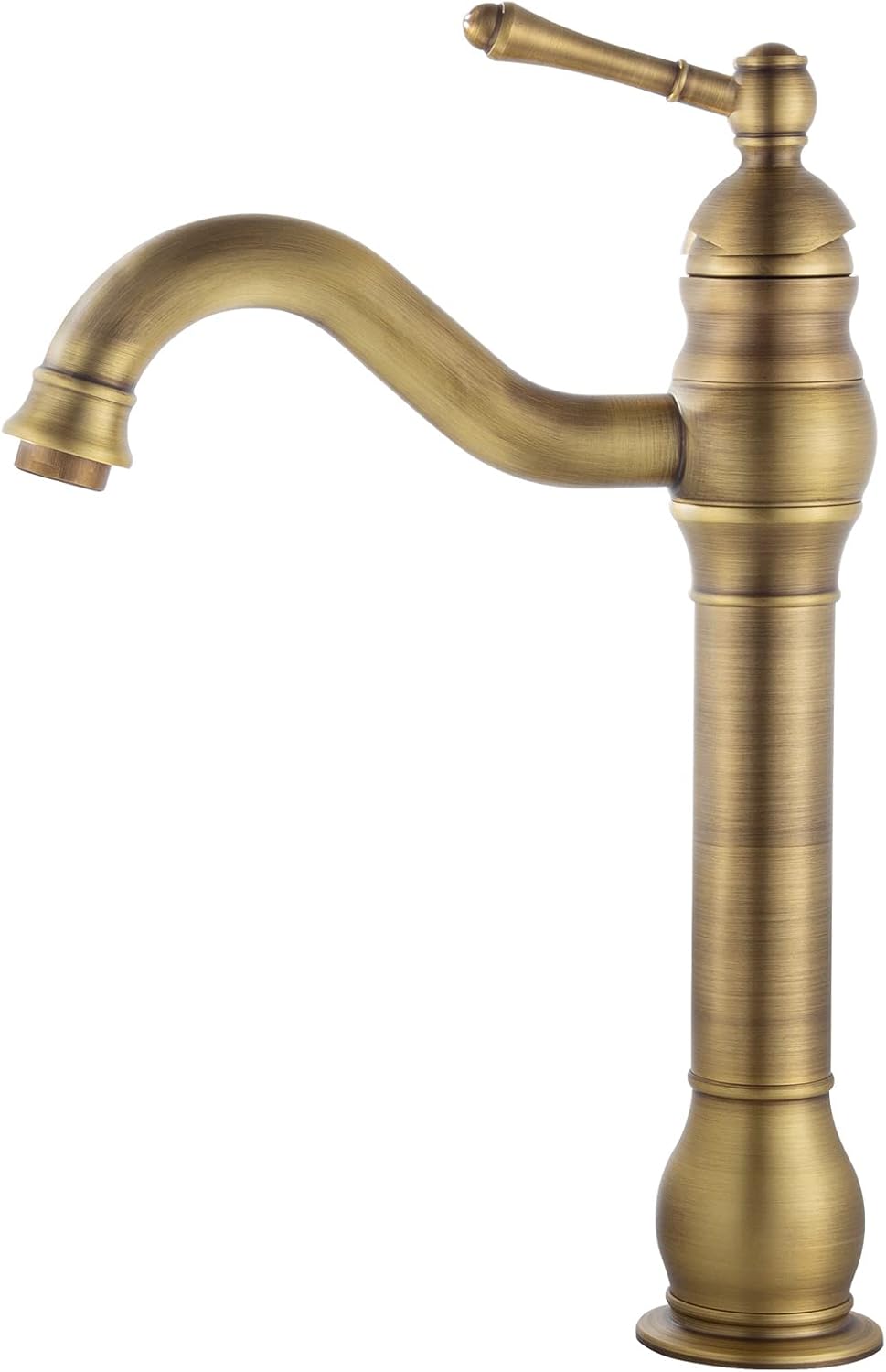 Robinet de lavabo haut mitigeur à levier unique, avec bec rotatif 360° pour salle de bain ou évier.