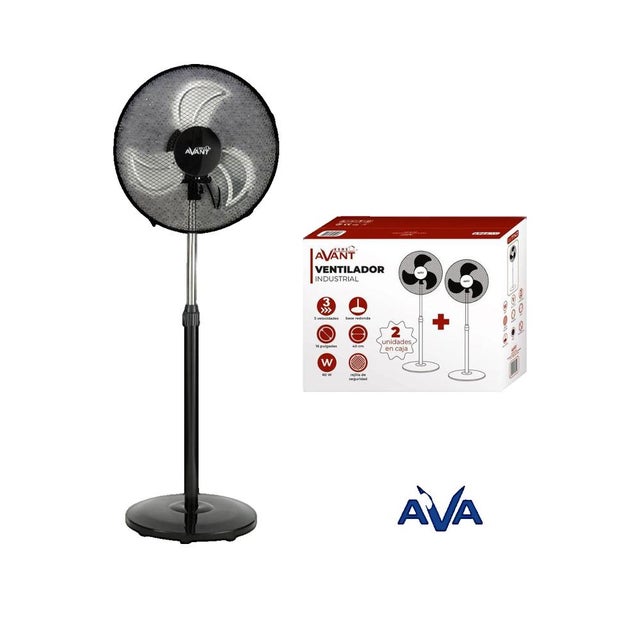 Avant AV7747 |Ventilador industrial de pé Pack 2 unidades |60W | 16