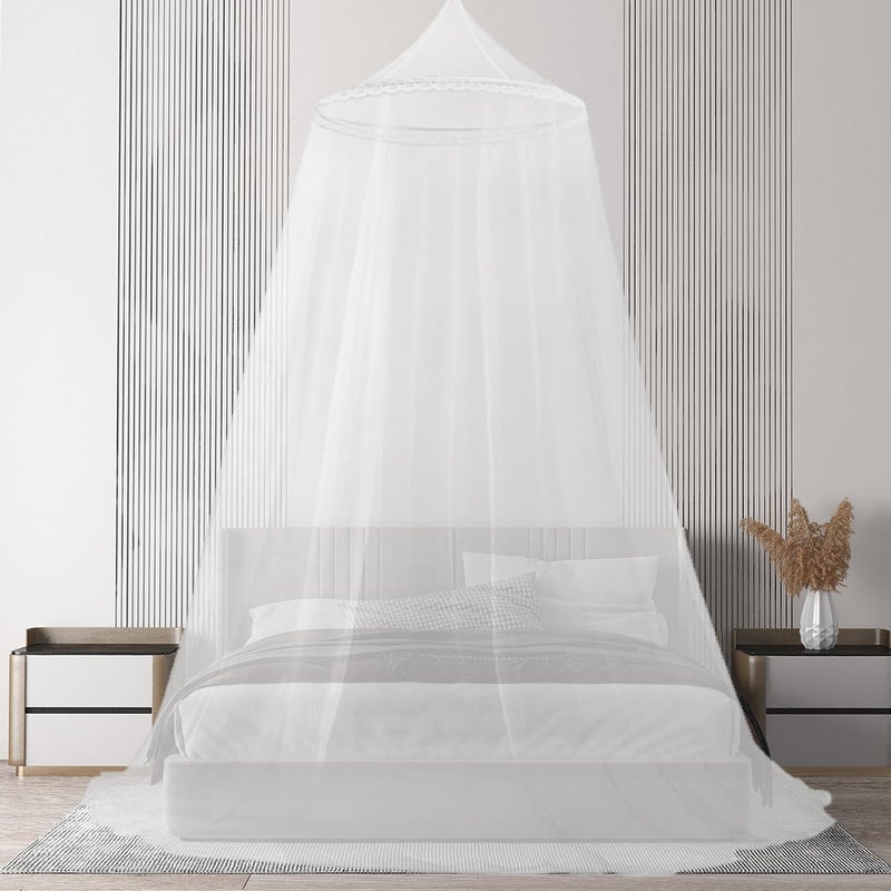 Okrągła moskitiera zewnętrzna 250 x 900 x 60 cm, do sypialni, podróży, wędkowania, odstraszająca komary