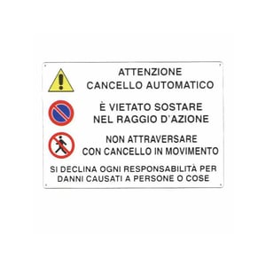 Cartello PERSONALIZZABILE Attenti al cane - 30x20 cm - Incisoria