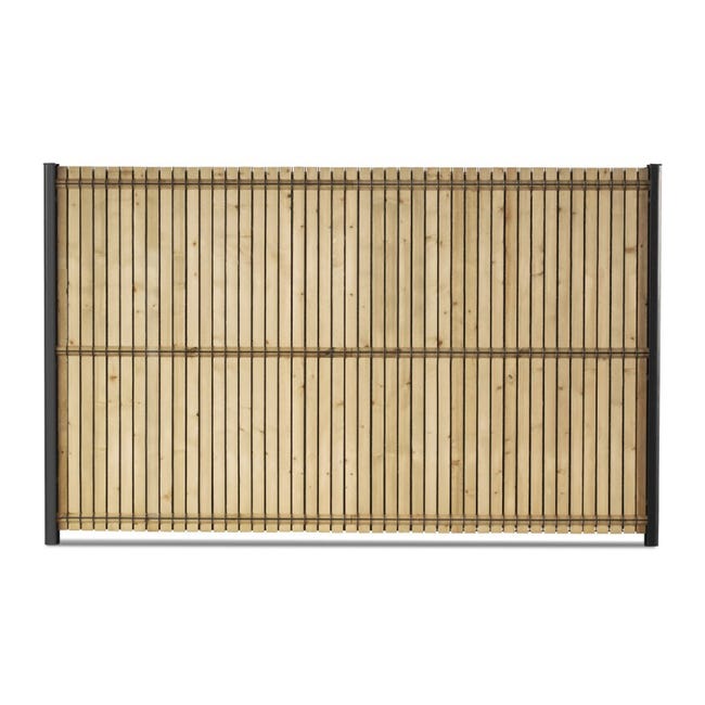 Kit D'Occultation Lamelles PVC Pour Grillage Rigide - H 1,73 M X L 2,50 M, Vert, Brise-Vue Jardin