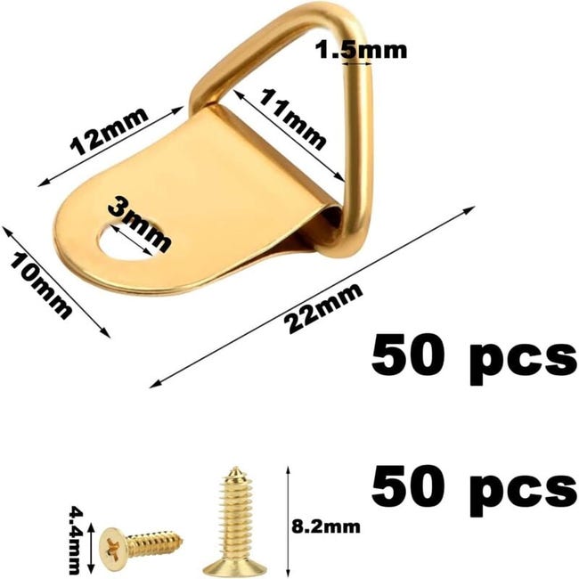 300 Pezzi Ganci Per Appendere Quadri, Ganci In Metallo Per Appendere - Foto 7