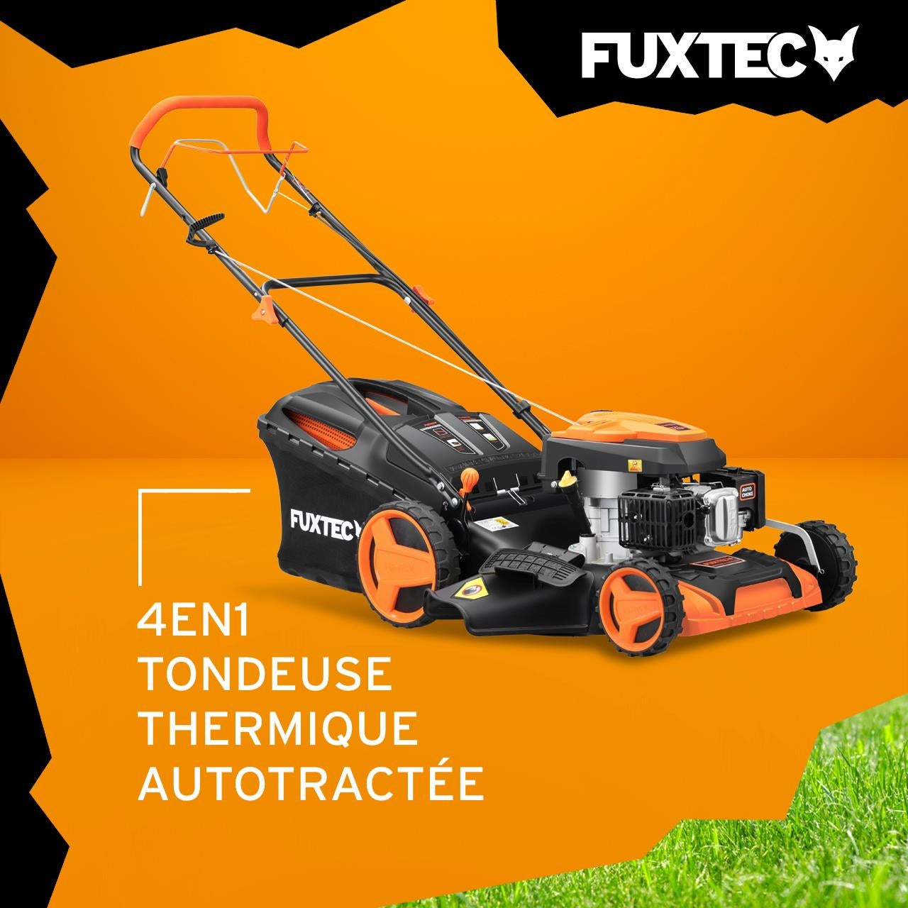 Tondeuse thermique autotractée 196cm3 51cm - FUXTEC FX-RM5196 - 6CV 60L - 5