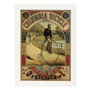 Poster In Metallo Vintage Per Ciclisti - Cartello Decorativo Con Bicicletta - 20x30 Cm - Effetto Invecchiato - 2