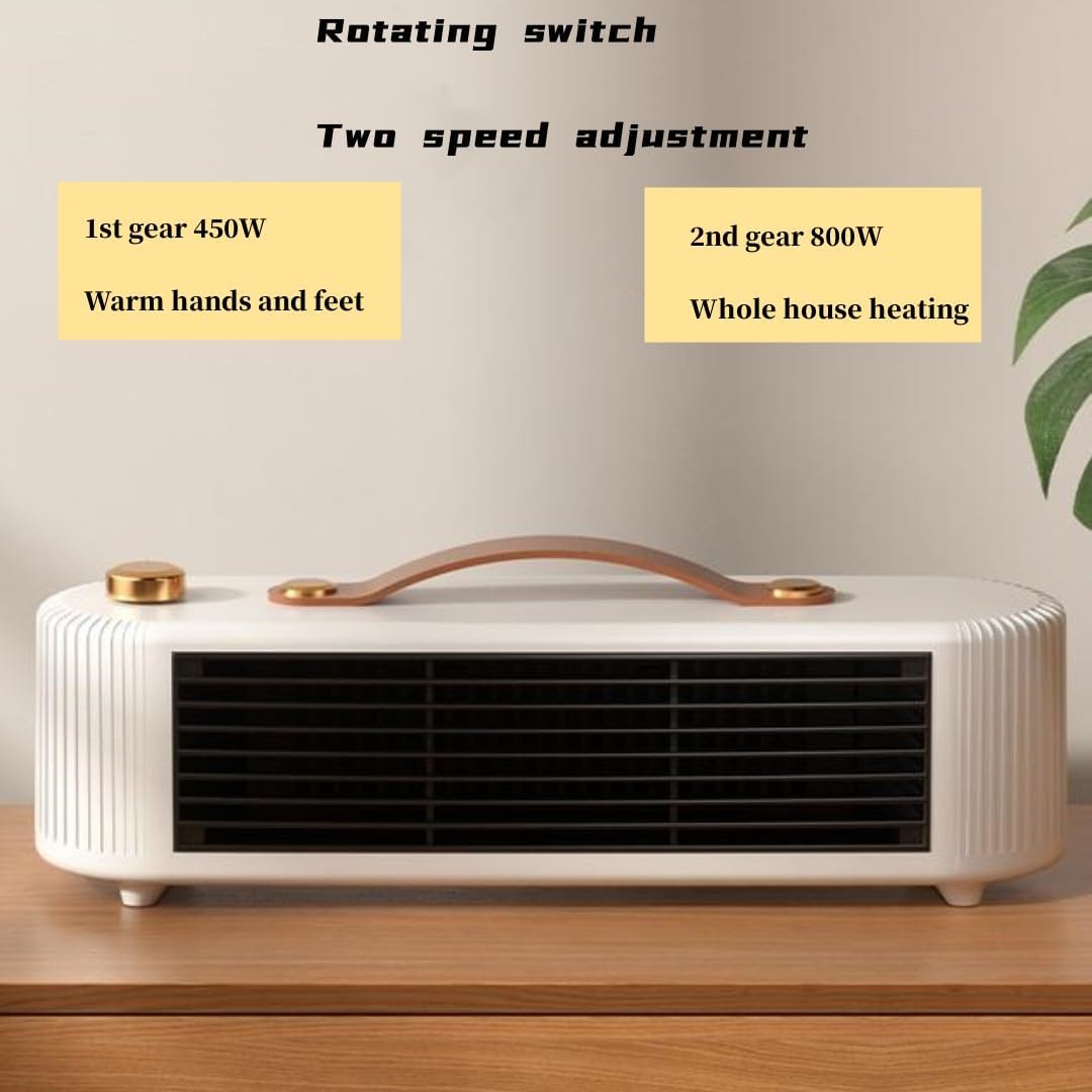 Chauffage céramique portable à faible consommation pour le camping en tente et chauffage d'urgence économe en énergie (blanc) - 5