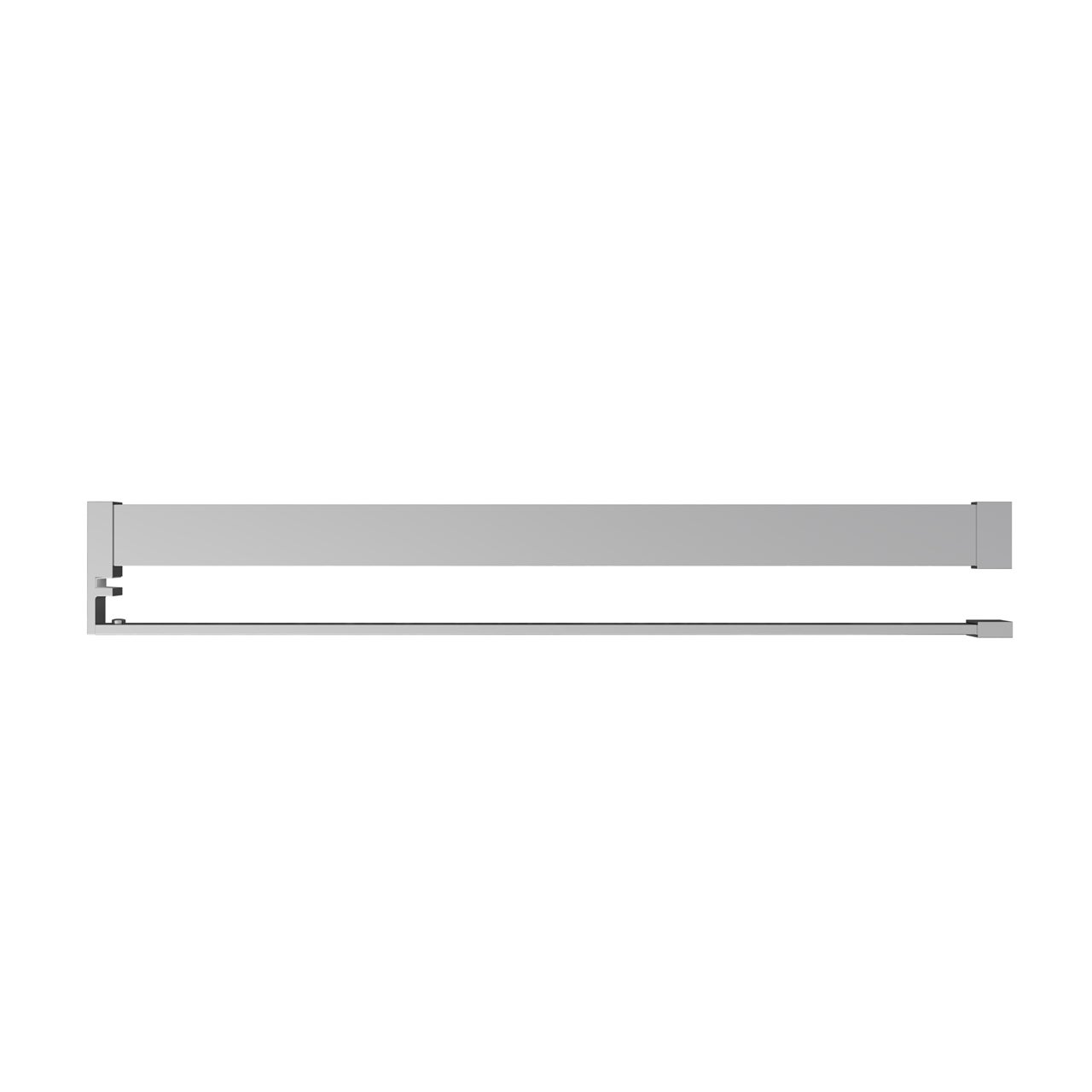 Mensola Doccia per Parete Doccia Walk in 120 cm Alluminio Cromo Lucido Porta-asciugamani Adattabile Vetro da 8 mm - 4