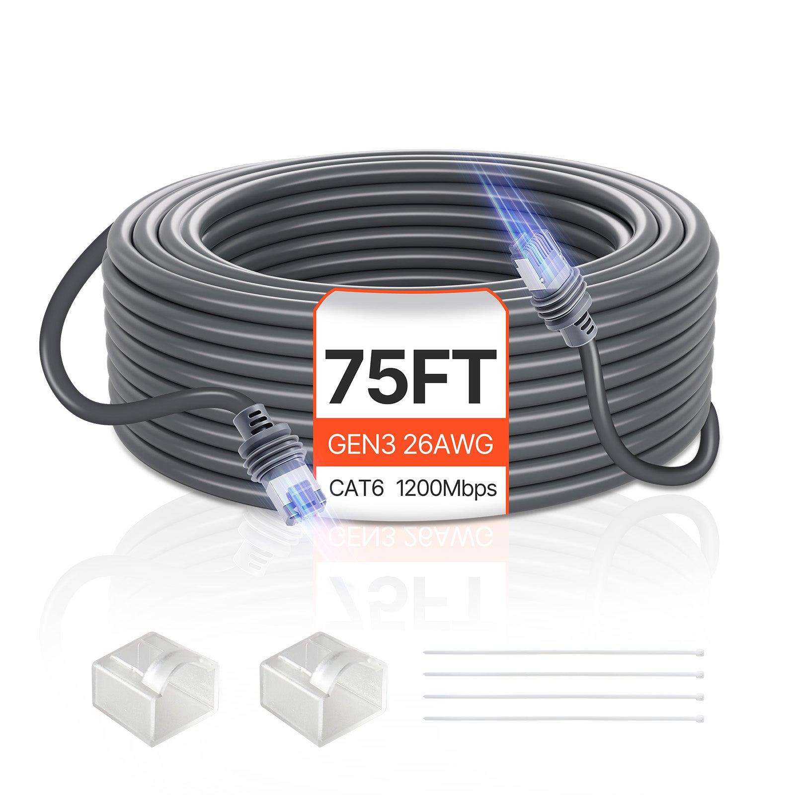 Kabel przedłużający VEVOR Starlink Standard Gen 3 Satellite V3 22,86 m 26AWG / 0.15 mm²