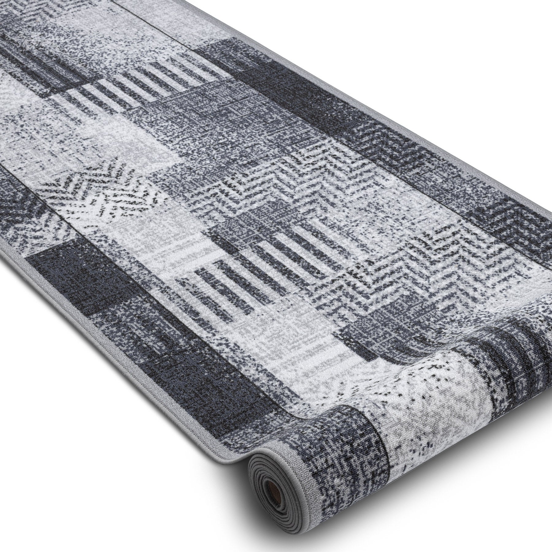 TAPIS DE COULOIR antidérapant ESSENZA gris 120 cm 120x230 cm - 2