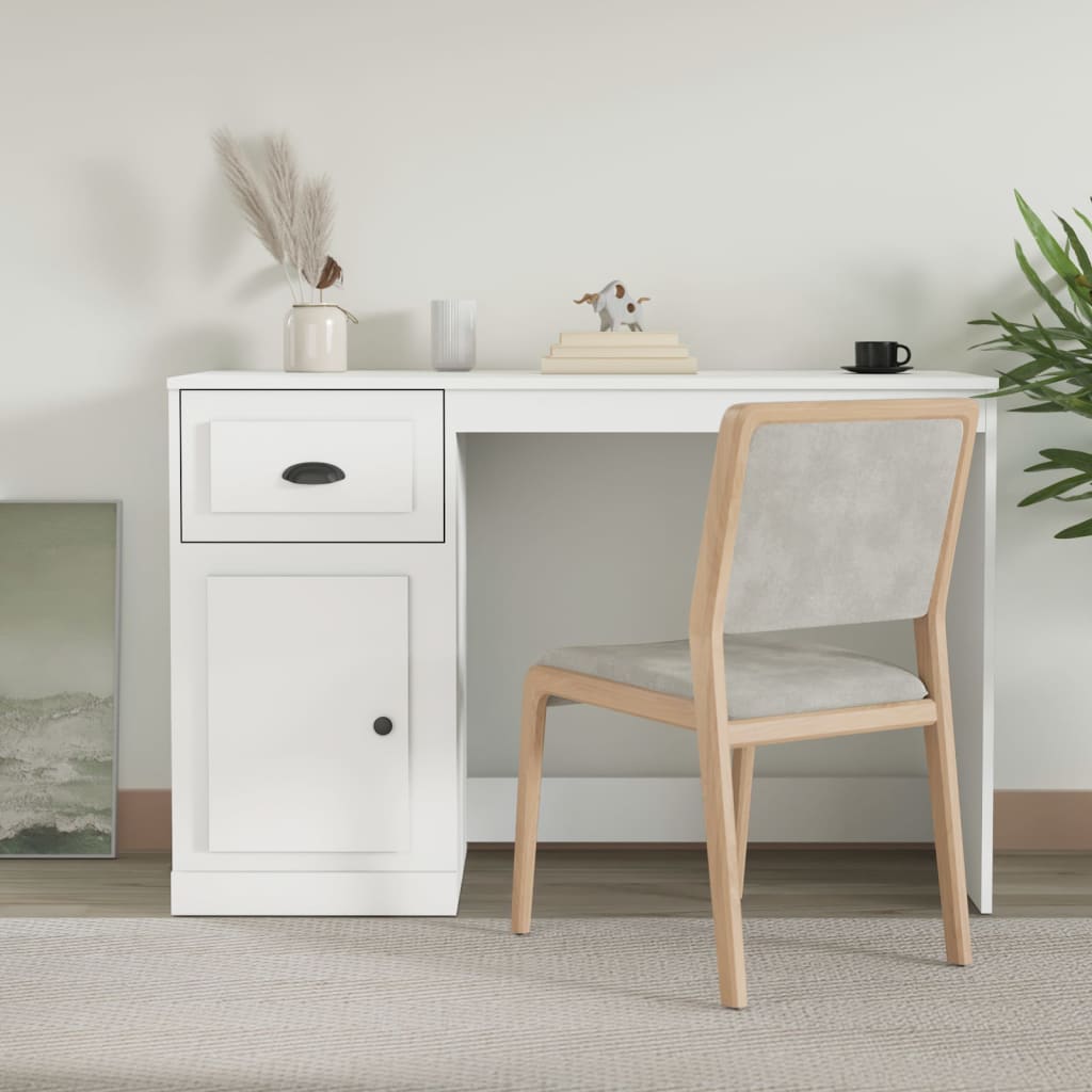 Bureau avec tiroir 2 pcs Chêne fumé vidaXL