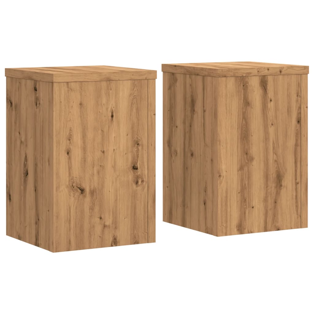 Maison Exclusive - Supports pour plantes 2 pcs chêne artisanal bois d'ingénierie - 2