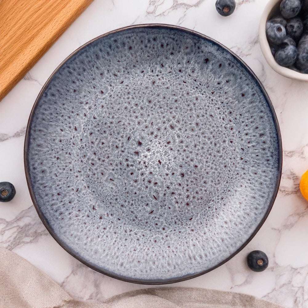 Talerz deserowy ceramiczny fioletowy GLAZE 20,5 cm - 2