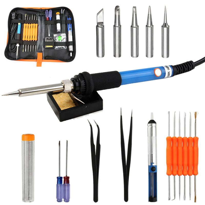 Treedix Kit de fer à souder, 8 W, outils de soudage avec Treedix Kit de fer à souder, 8 W, outils de soudage avec