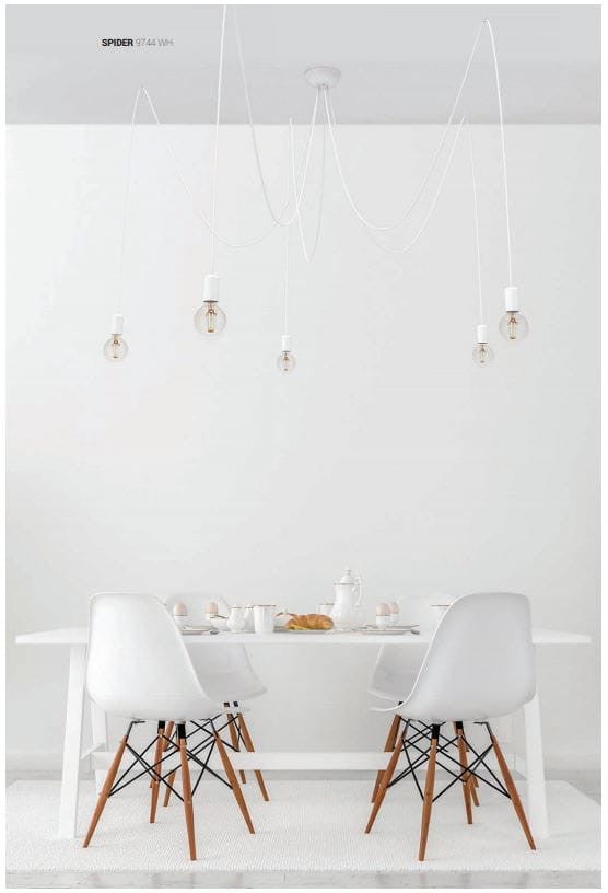Lampa wisząca Spider biała 5xE27x60W wym: 300 x 300 x 300 cm tworzywo sztuczne Nowodvorski Lighting - 2