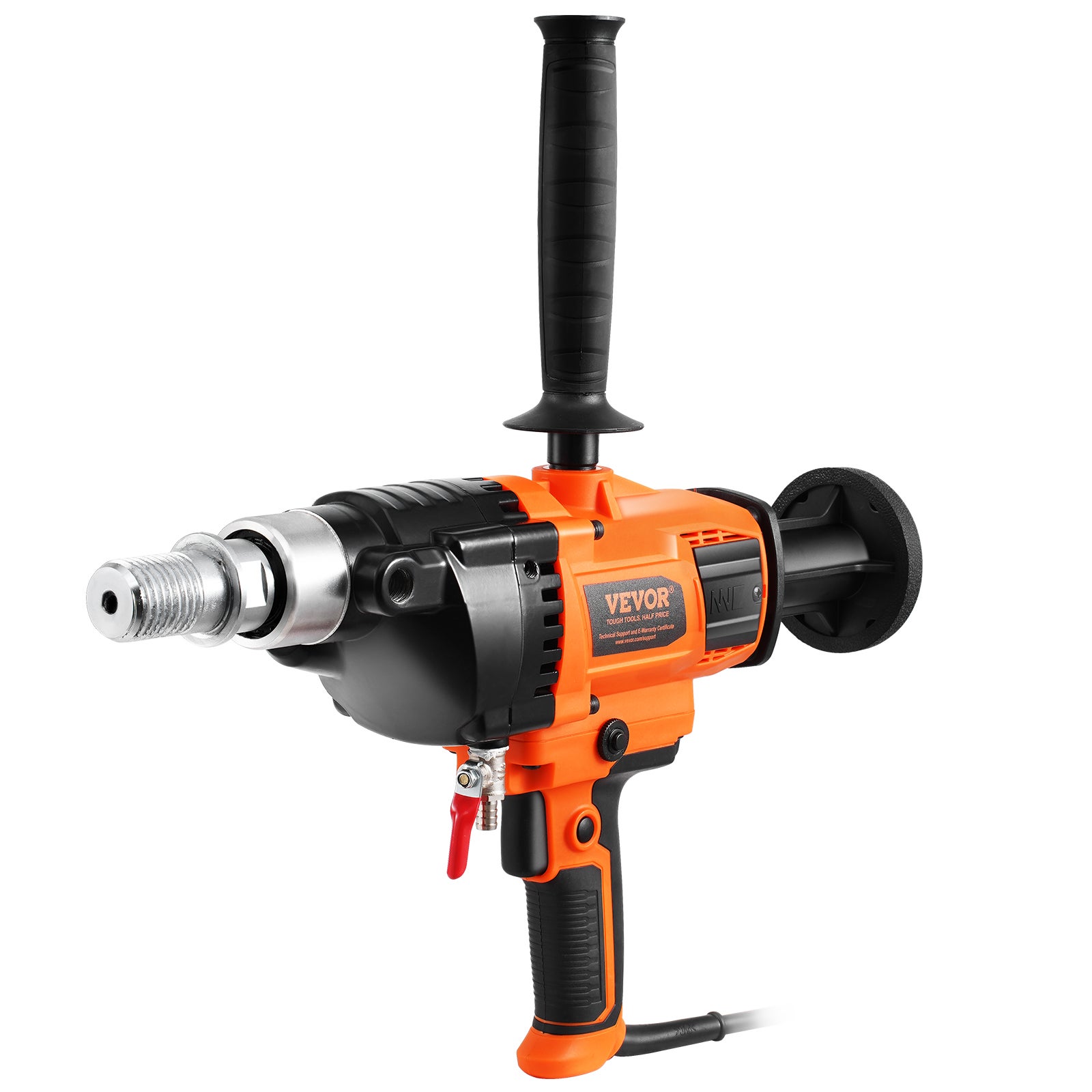 Carotteuse diamantée diamètre VEVOR 20-160 mm,2000 W,foreuse diamantée forage humide et sec avec mallette de transport pour construction en béton - 9