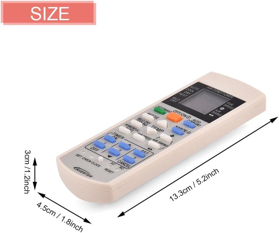 Cuifati Telecomando Universale Per Condizionatore – Sostituzione Modelli A75c3300, A75c3208, A75c3706, A75c3708