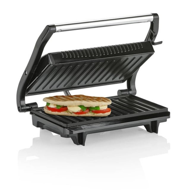 Grill Kontaktowy Tristar GR-2846 - Czarny Stal Nierdzewna - 225 x 140 mm