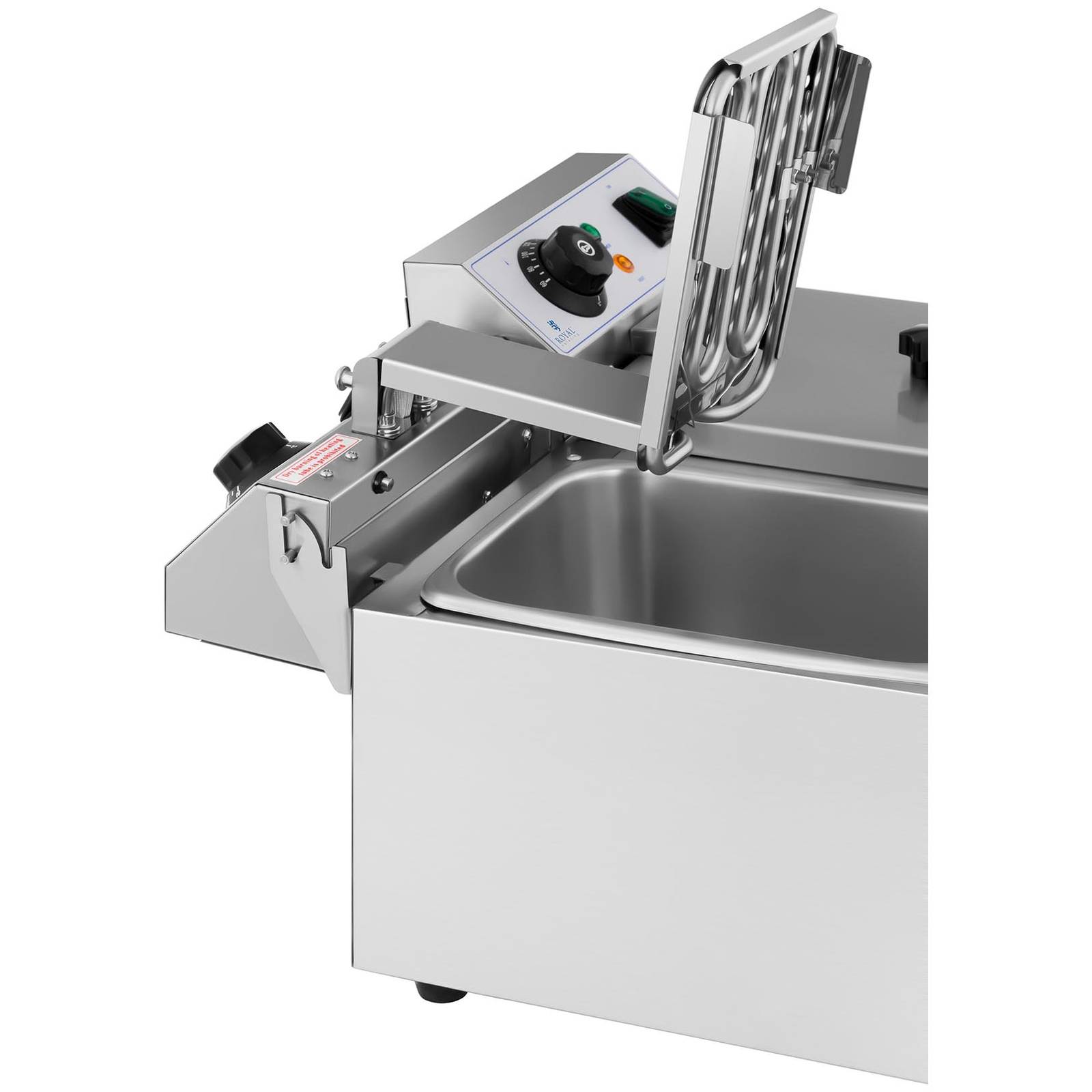 Friteuse électrique - Royal Catering - Puissance : 2 x 3 200 W - 2 x 8 l au total / 2 x 4 l d’huile - 5