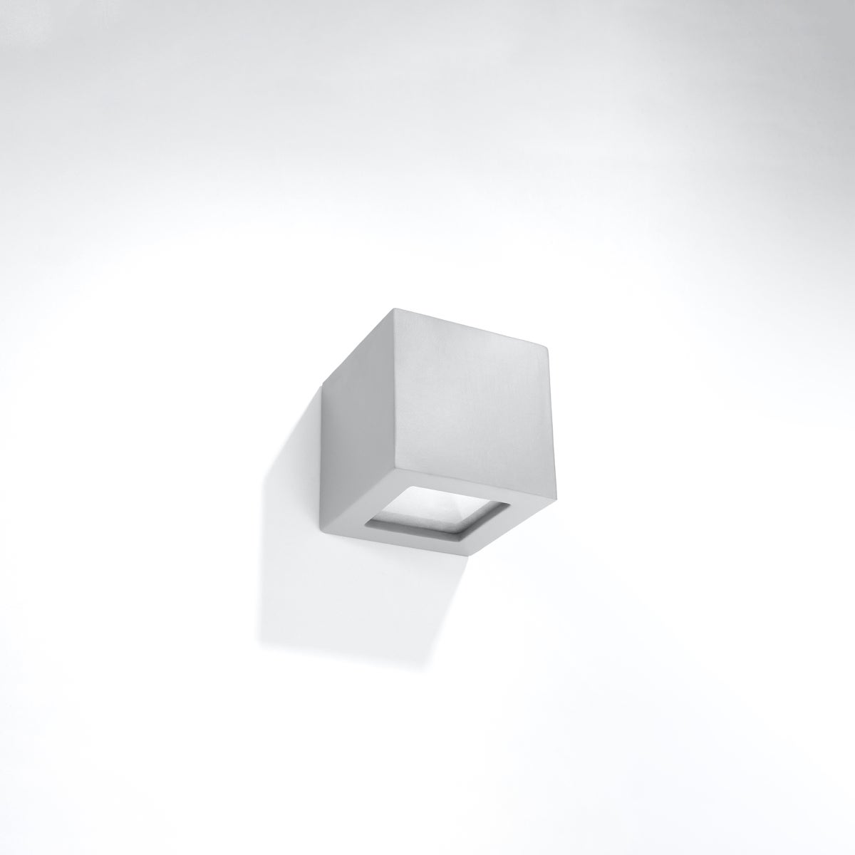 Kinkiet ceramiczny ASTRA szary LED 4000K - 14x14x14cm Sollux