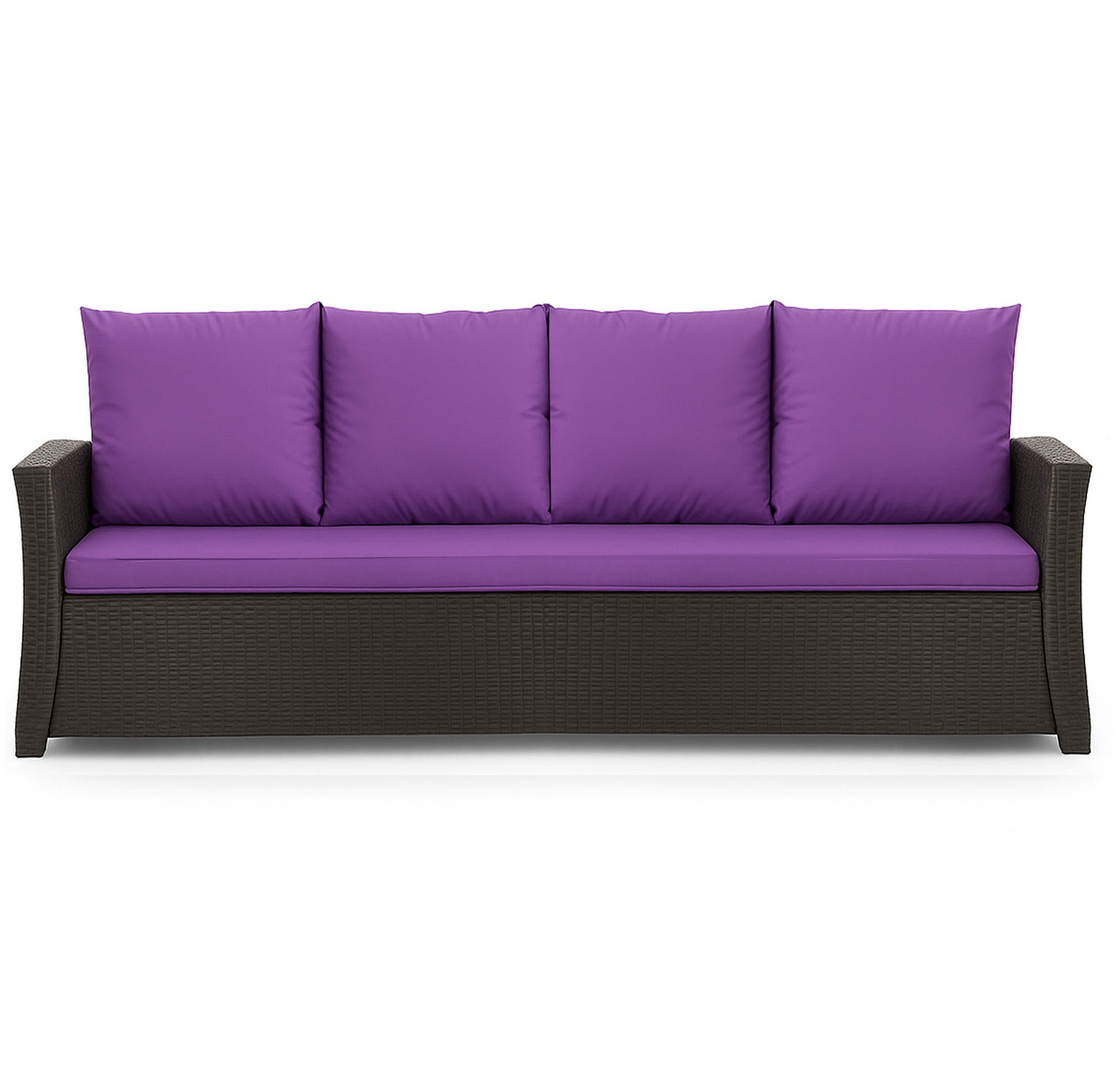 Poduszka ogrodowa na sofę rattanową 170x60x50cm poduszka na meble rattanowe fioletowa, poduszka na balkon taras, poduszki na meble ogrodowe
